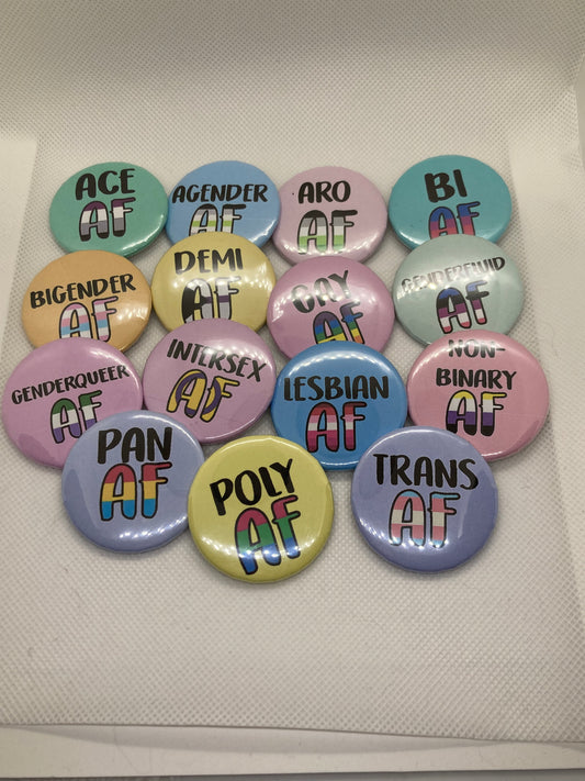 AF Buttons - Pinback Buttons